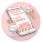 sms messages ice cream theme android application logo